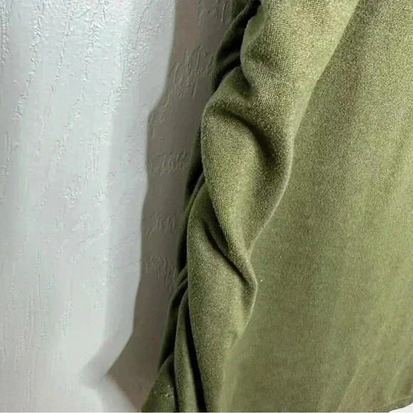 Ragdoll Maternity Shirt Front Pocket / v-Neck Green Size Medium - Picture 9 of 16